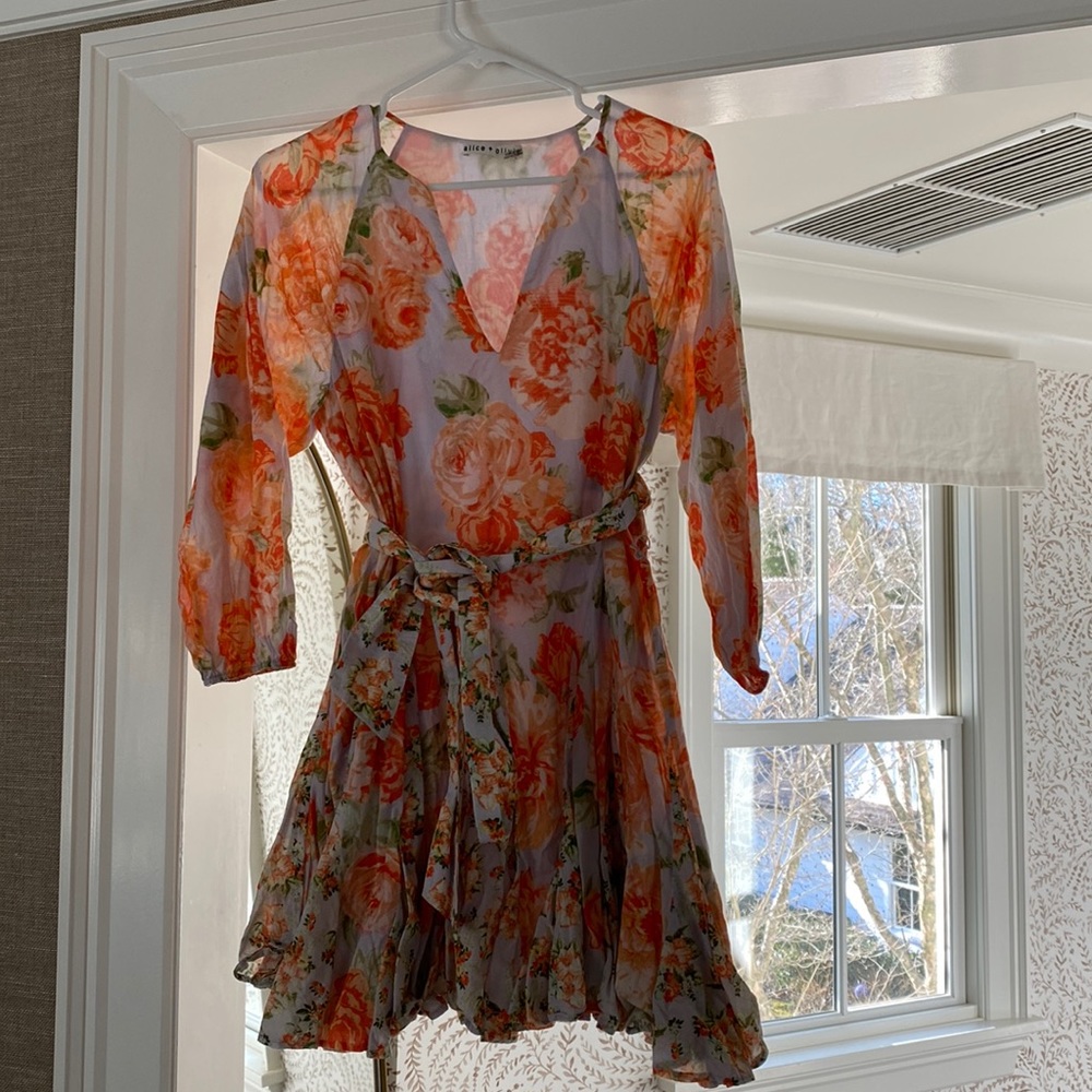Alice and Olivia floral dress